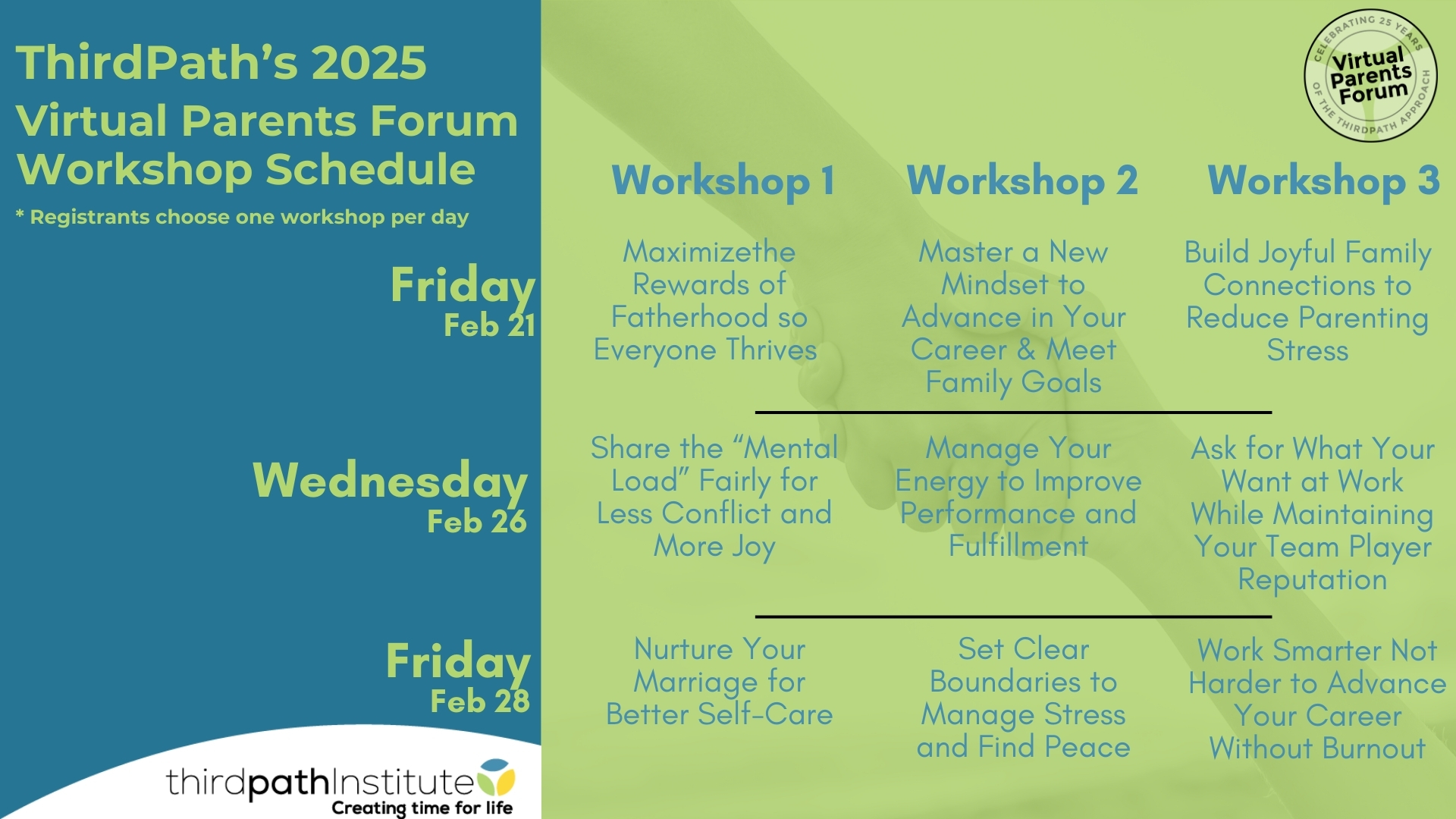 Workshop Schedule (2)