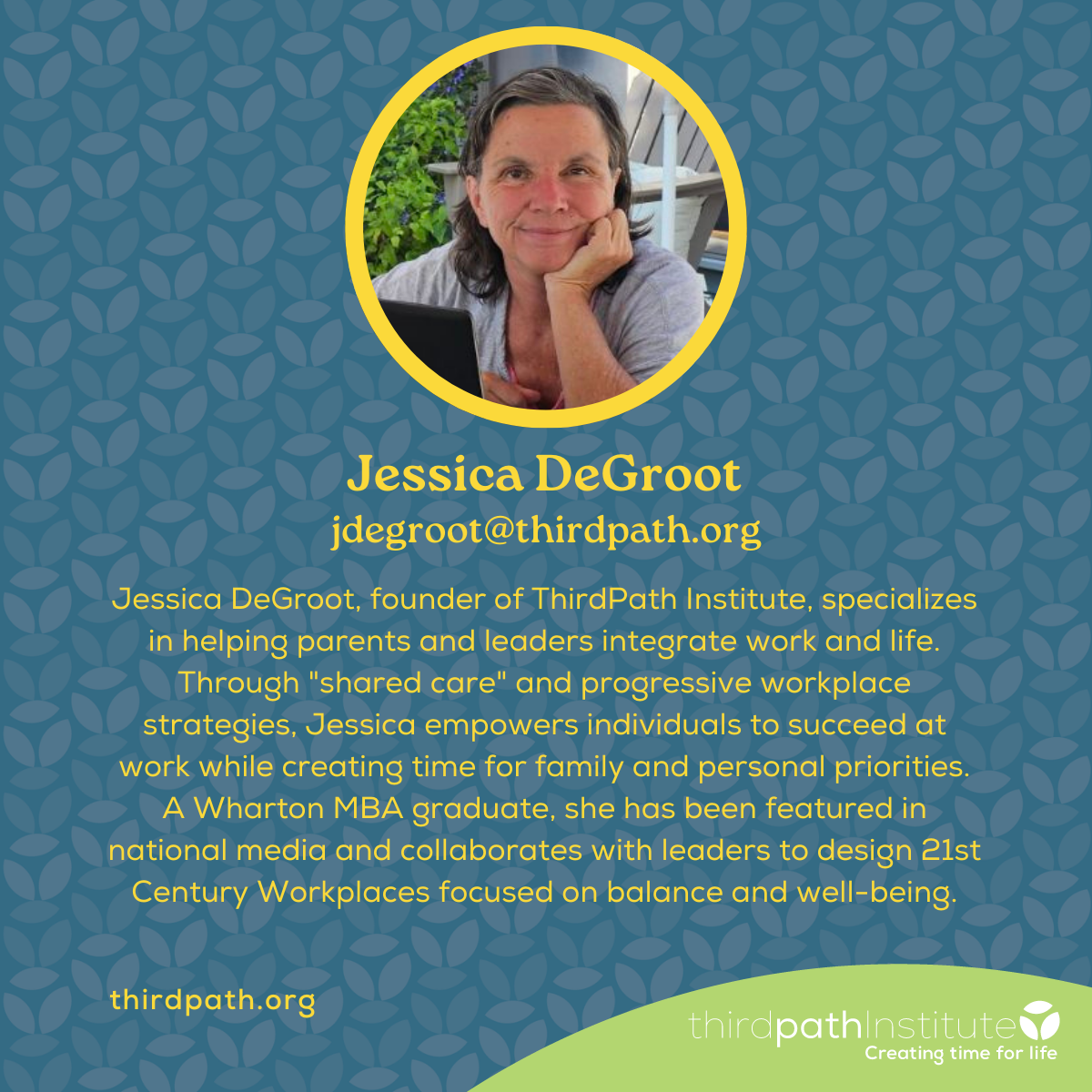 Jessica DeGroot Bio Card